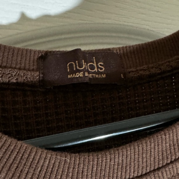 Waffle Crewneck Pullover - Nuuds - Picture 3 of 5